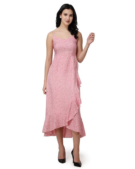 8502 – Pink Metal Mesh Dress – Western F.a.s.h.i.o.n