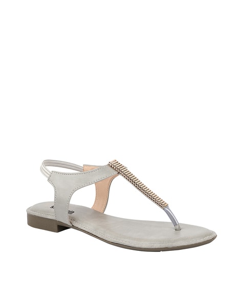 T Strap Flat Sandals