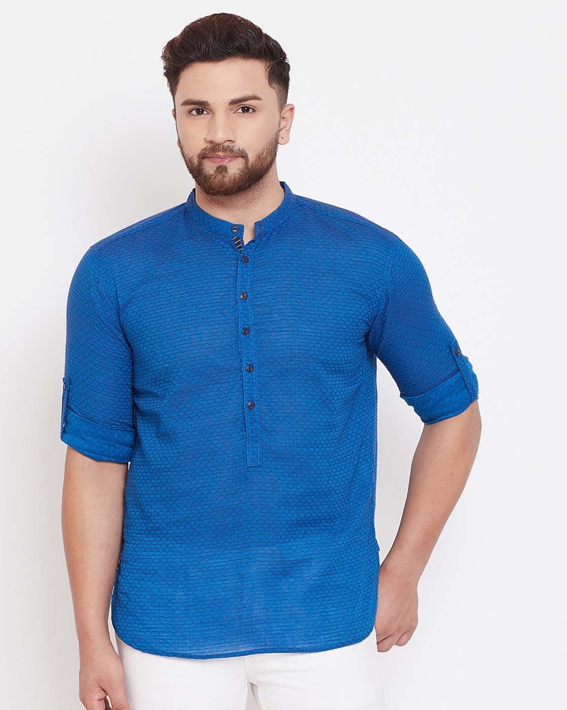 Short kurta outlet mens design