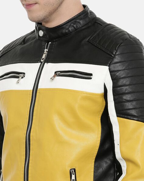 Yellow clearance black jacket