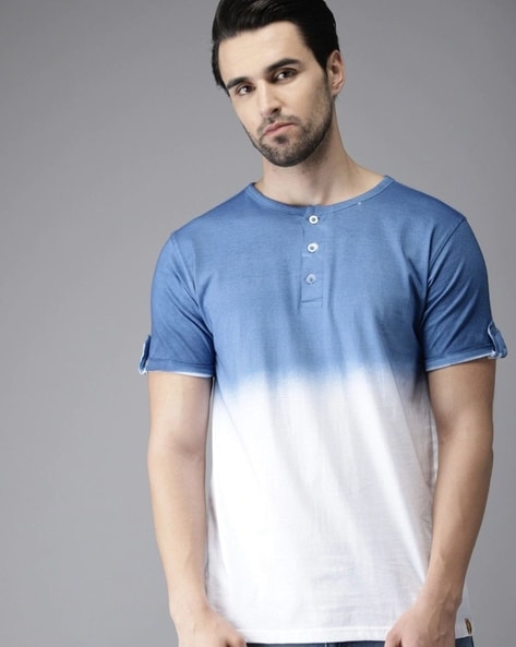 Buy Blue & White Tshirts for Men by Campus Sutra Online