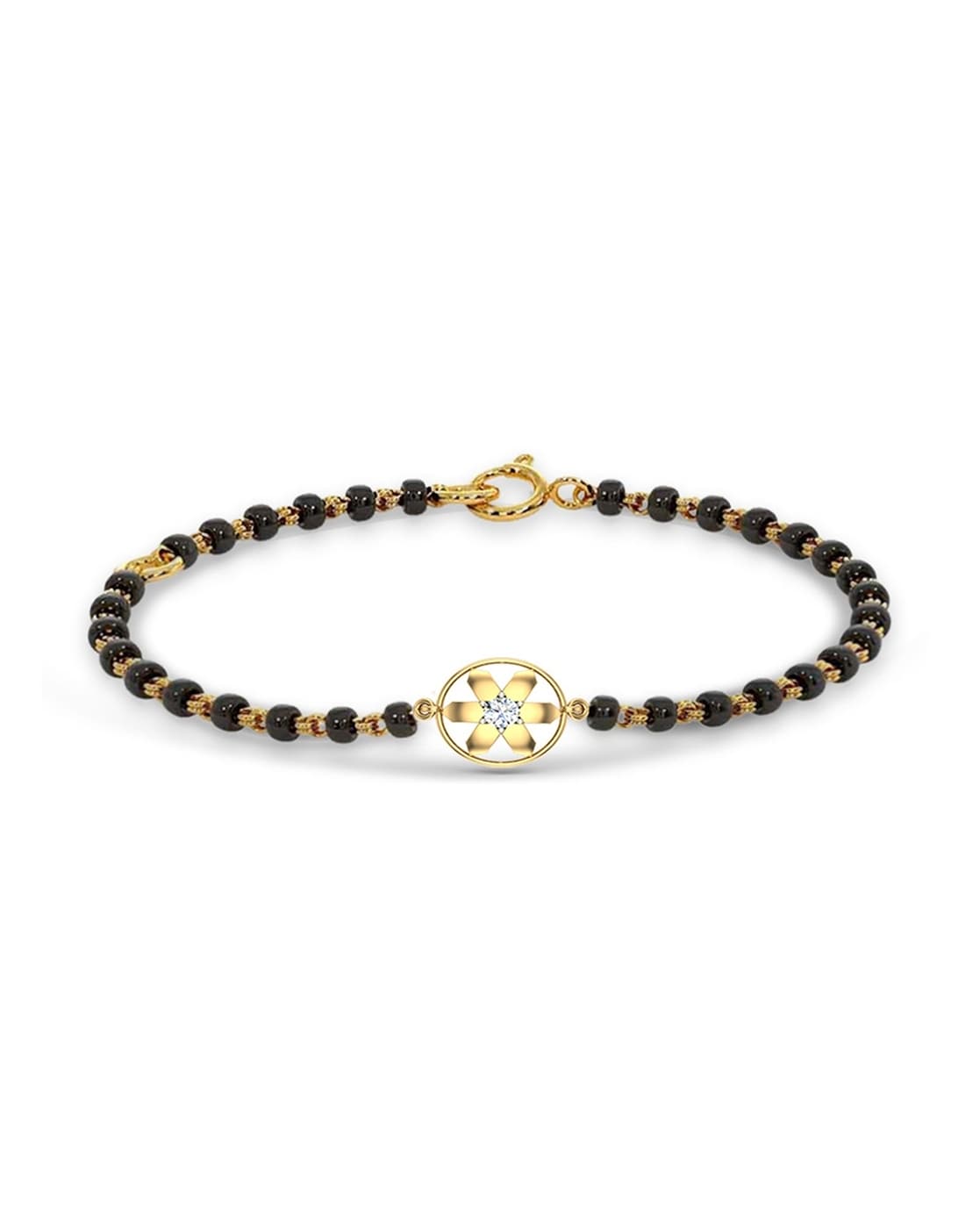 Buy Elegant Diamond Bracelet in 14KT Yellow Gold Online | ORRA