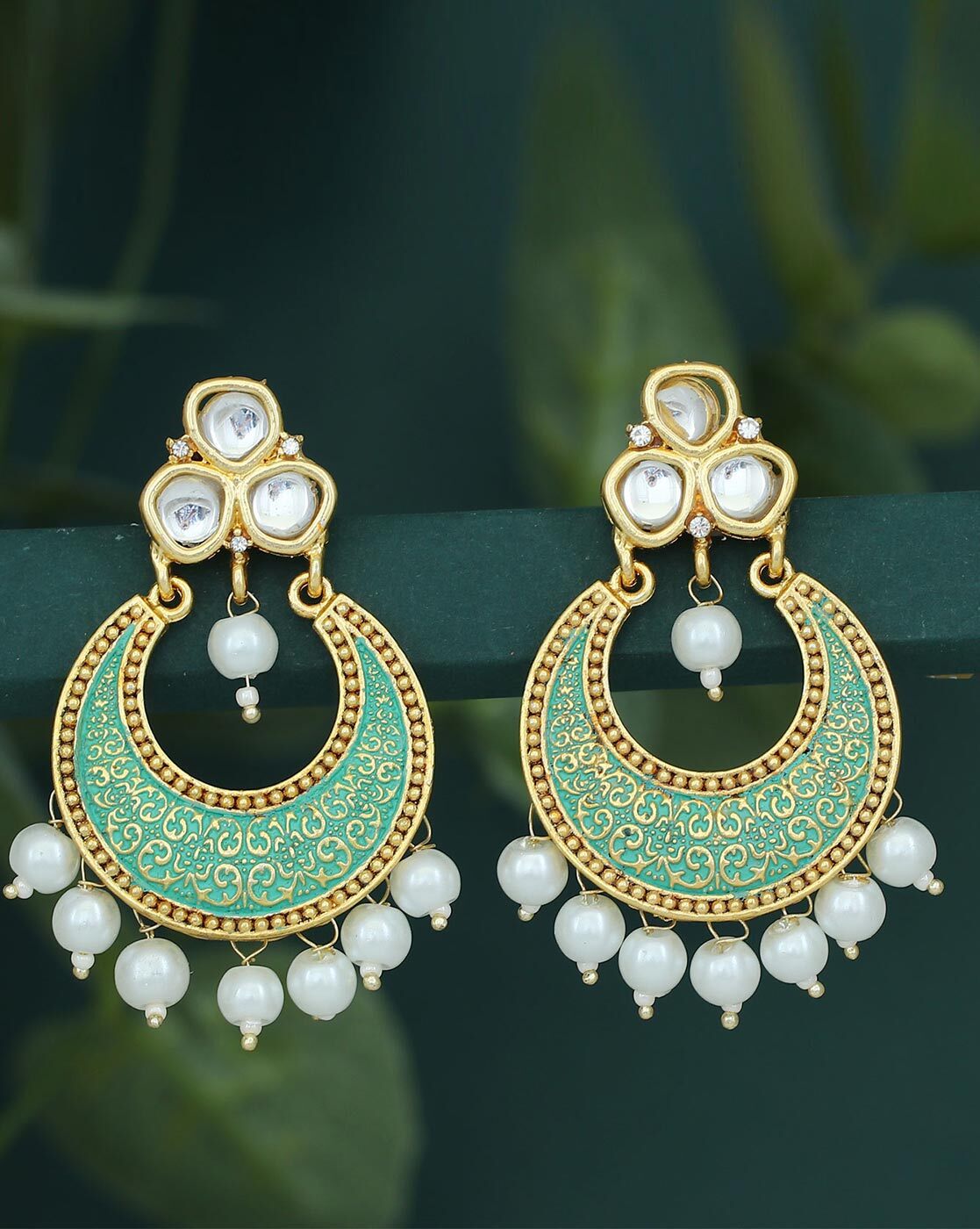 Buy Traditional Ethnic Pearl Long Layered YELLOW Oxidised jumka Jhumki  earrings for Girls Online at Best Prices in India - JioMart.