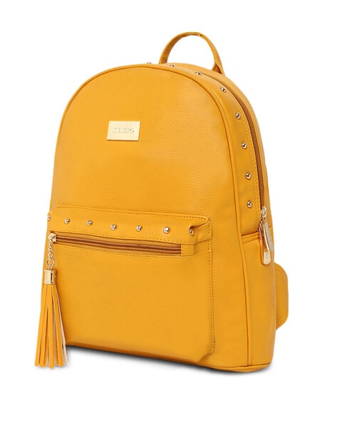 Studded Decor Backpack Purse Faux Leather Shoulder Bag - Temu