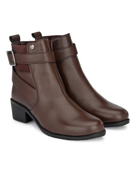 EL PASO Ankle-Length Boots with Buckle Closure