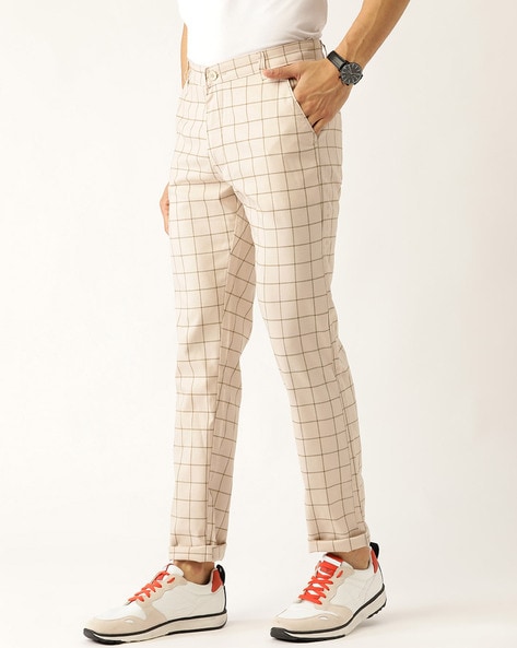 Light Grey Check Trousers  Selling Fast at Pantaloonscom