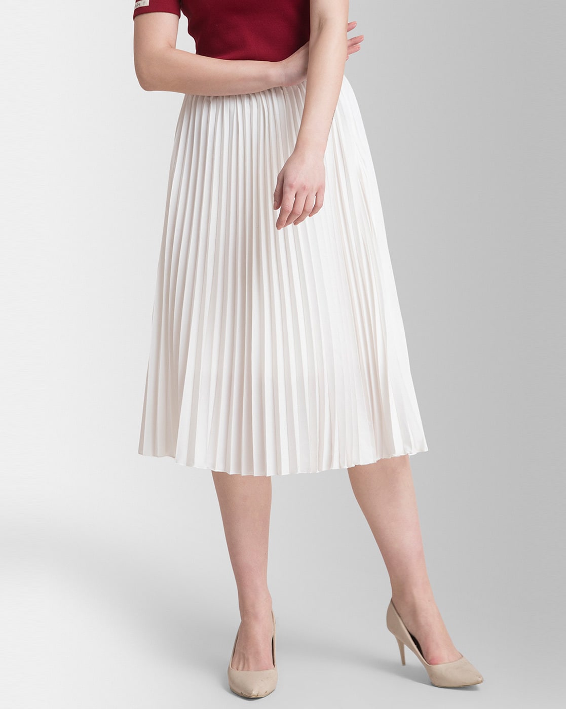 Asymmetrical Skirts - White - women - 90 products | FASHIOLA.com-suu.vn