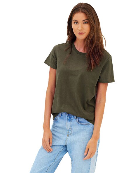 Buy Green Tops for Women by TRENDS TOWER Online