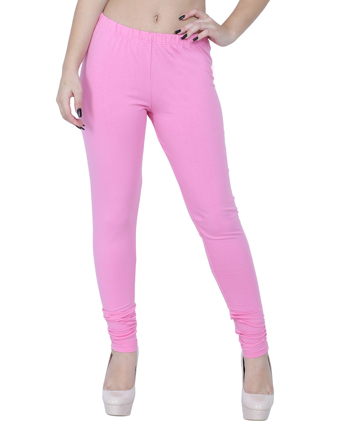 Buy Pink Leggings for Women by FIDATO Online