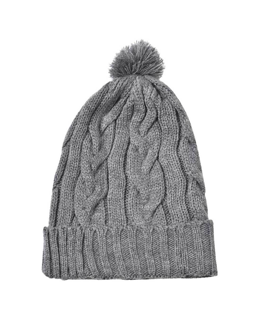 Mens grey cheap bobble hat