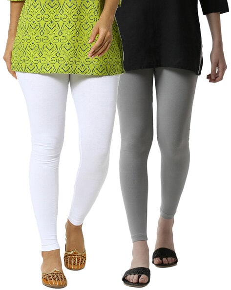 Buy White Leggings for Girls by DeMoza Online