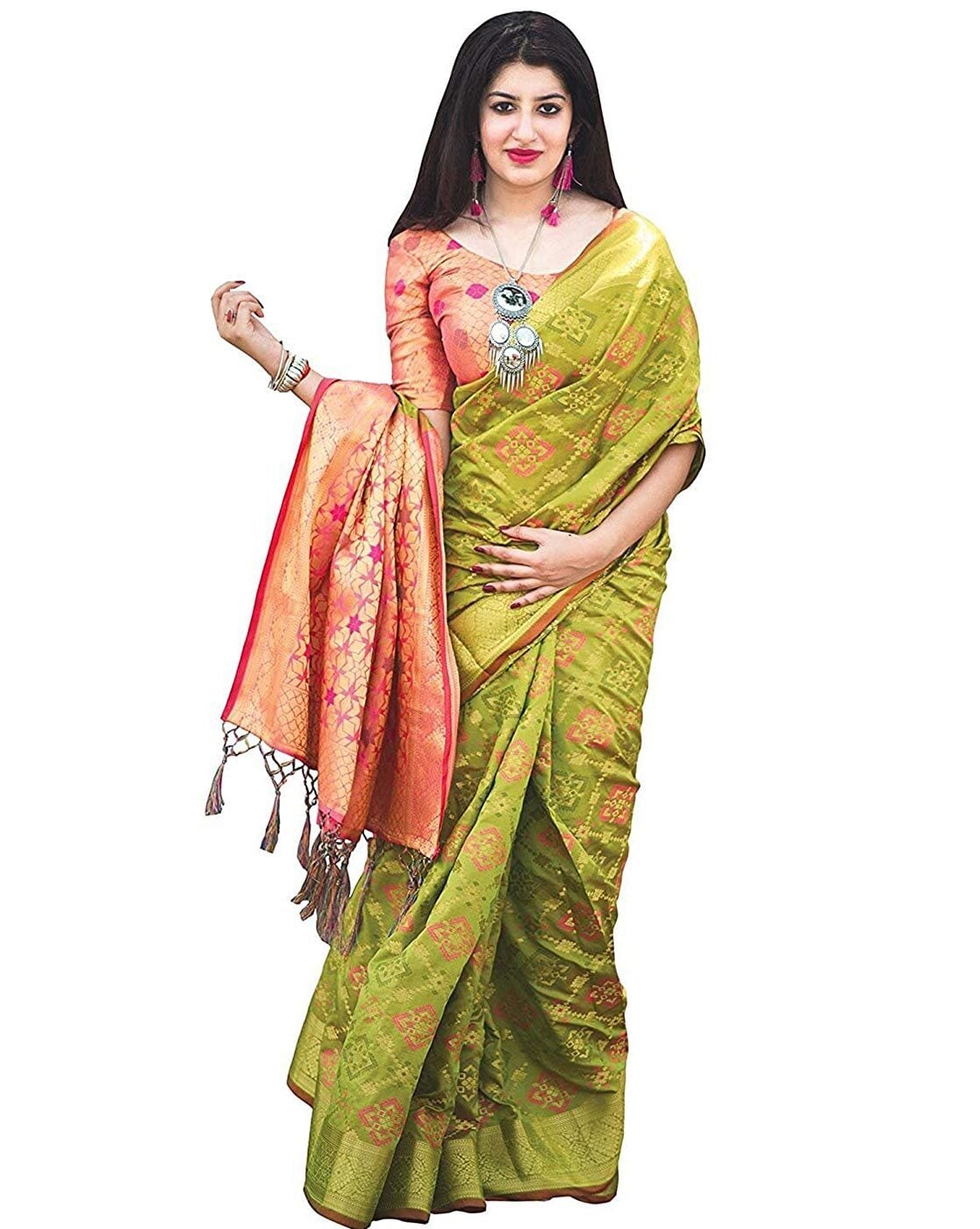 Buy Beige Sarees for Women by GAJARAI Online | Ajio.com