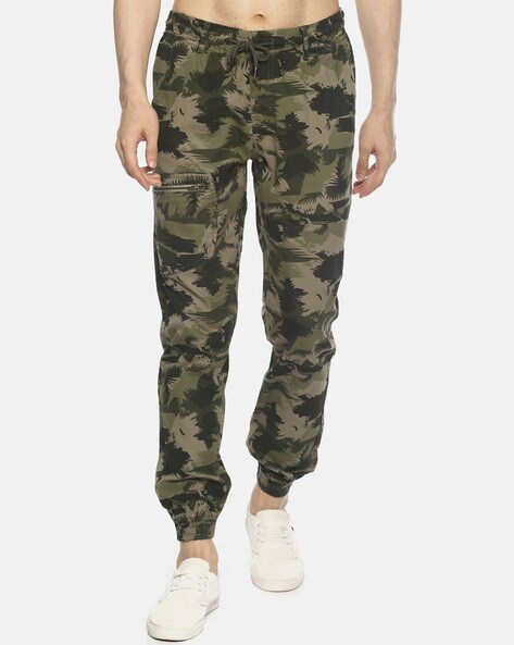 Buy CAMOUFLAGE LOWWAIST GREEN CARGO PANT for Women Online in India