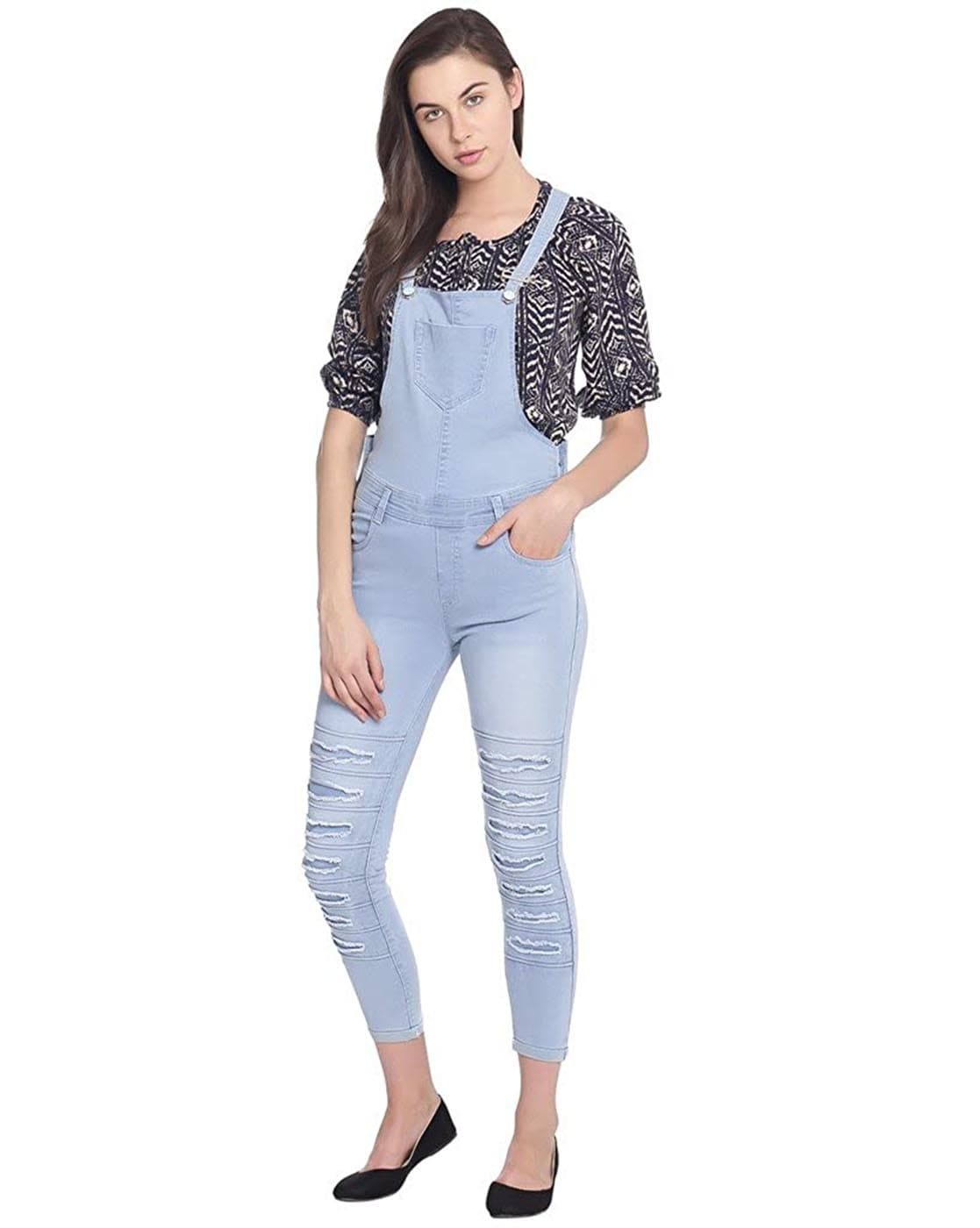 Buy High Star Denim Slim Fit Dungarees - Dungarees for Women 23526494 |  Myntra