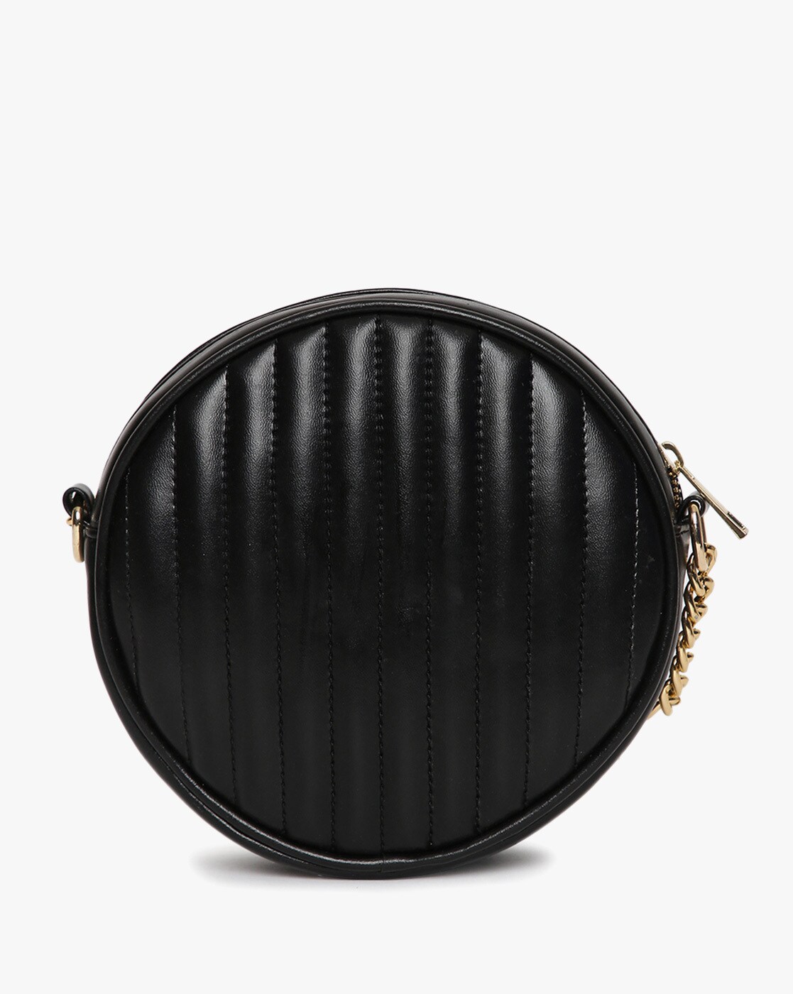 Black round outlet handbag