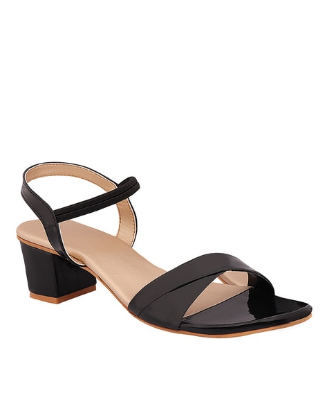 Buy online Black Synthetic Ankle Strap Sandals from heels for Women by Do  Bhai for ₹649 at 35% off | 2024 Limeroad.com