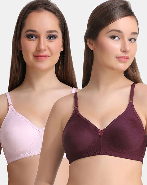 Pack of 2 Non-Padded Bras