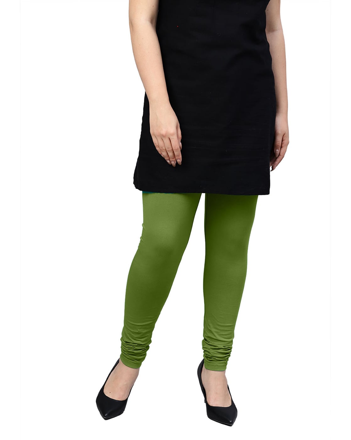 Buy Pista Green Salwars & Churidars for Women by GO COLORS Online