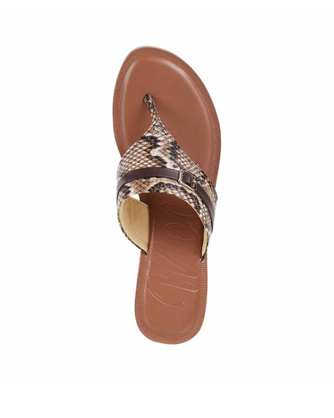 Buy Brown Flat Sandals for Women by Mochi Online Ajio