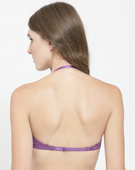 Buy PrettySecrets Women Push-up Heavily Padded Bra(Purple) on Flipkart