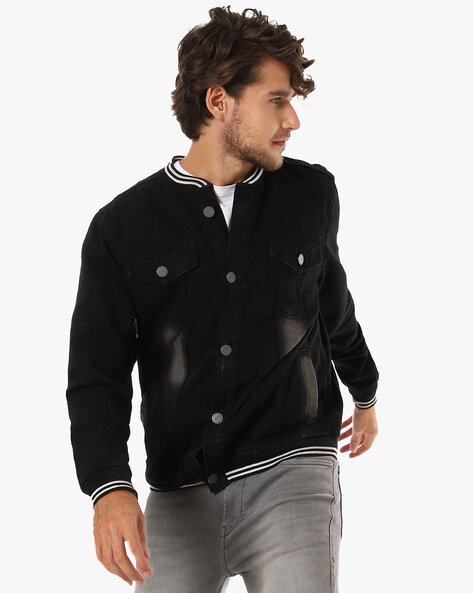 Buy Black Jackets & Coats for Men by Campus Sutra Online