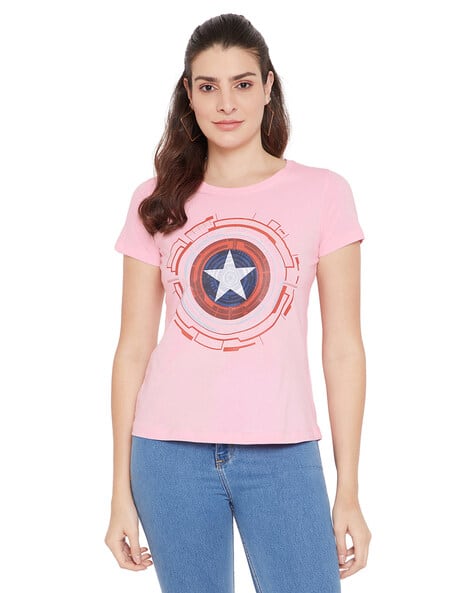Buy Pink Tshirts for Women by MARVEL AVENGERS Online