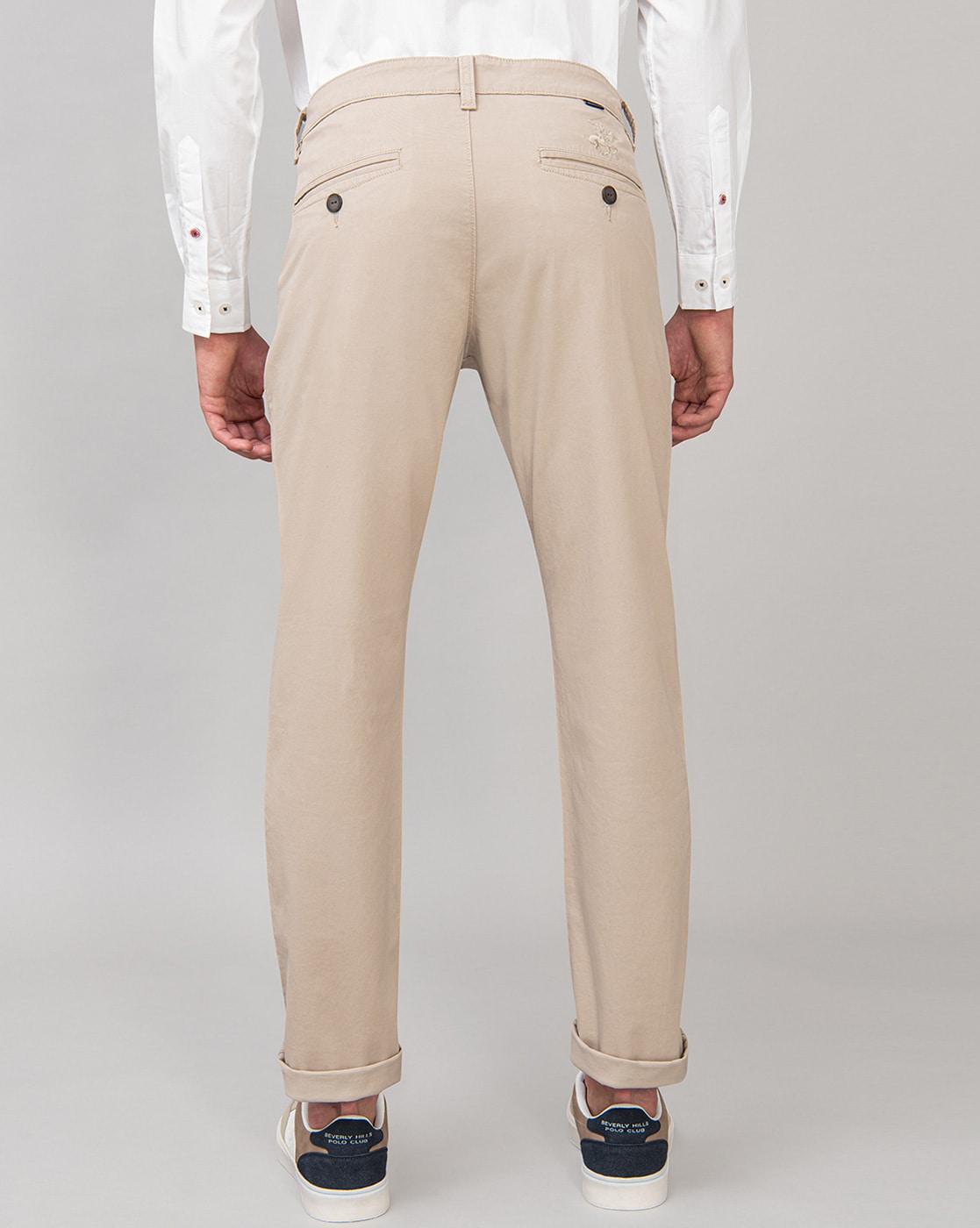 Trousers BEVERLY HILLS POLO CLUB Beige size 34 UK  US in Cotton  30628672