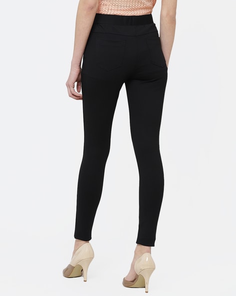 Mid-Rise Slim Fit Jeggings with Insert Pockets