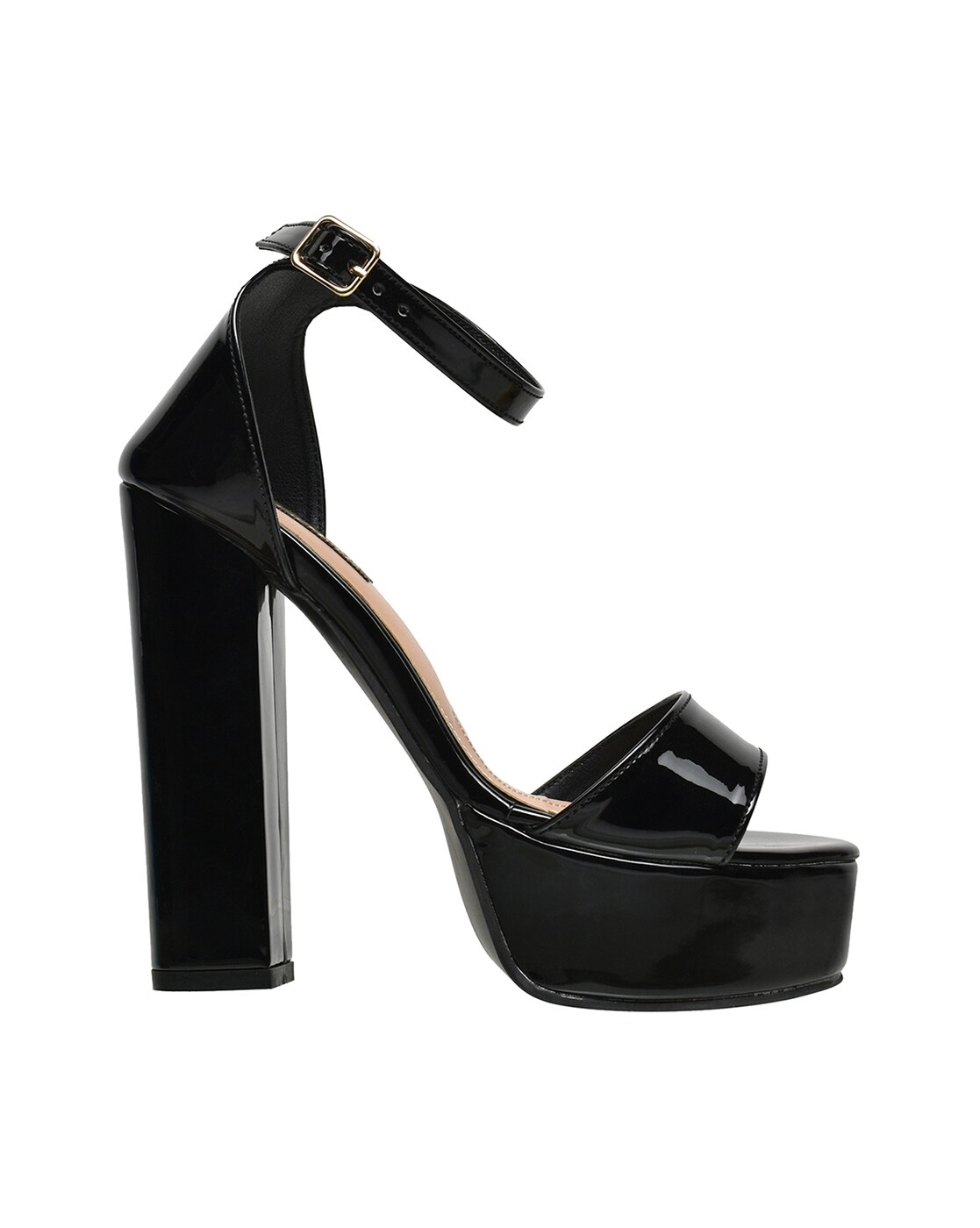 Brauch Black Ankle Loop High Platform Heel Sandal – brauch.in