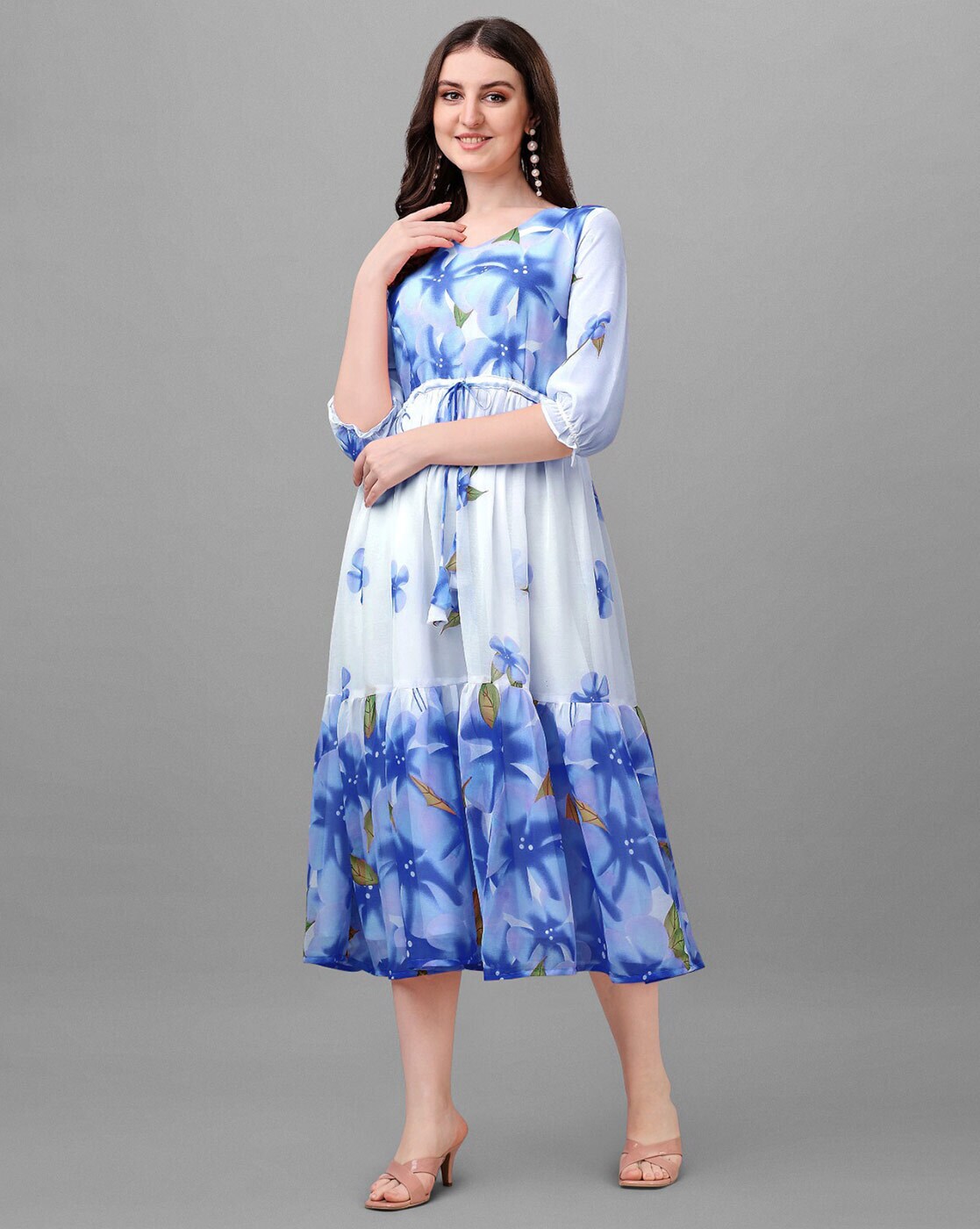 Buy Blue Dresses for Women by TRILLMIXA Online