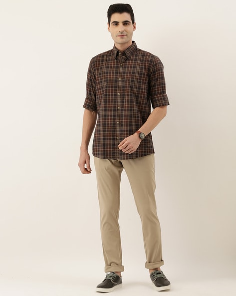 Trousers Shorts Aspesi  Burnt umber cotton and linen short pants   H202G20885141