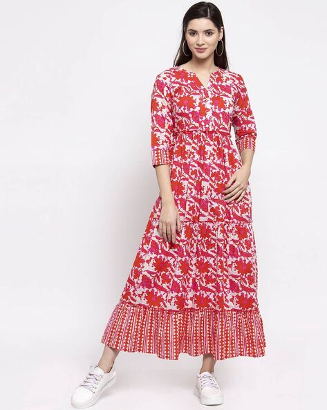 Ajio deals maxi dress