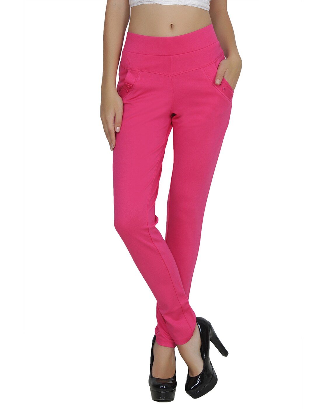 Buy Pink Jeans & Jeggings for Women by LGC Online