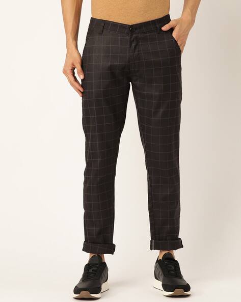 Checked Slim Fit Chinos