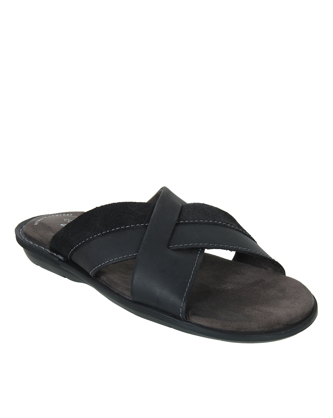 Clarks black 2024 patent flip flops