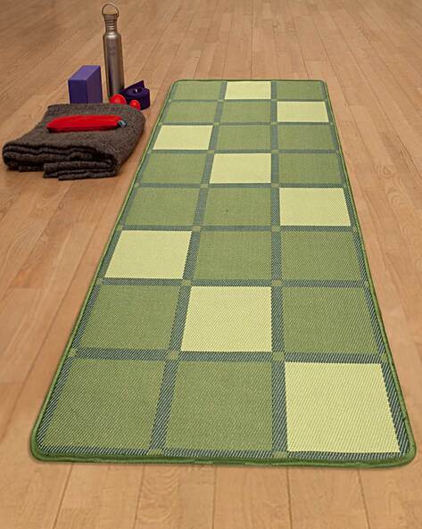 Saral Home Handwoven 8mm Thick Antiskid-Long Life-Washable Yoga Mat 70 x 170