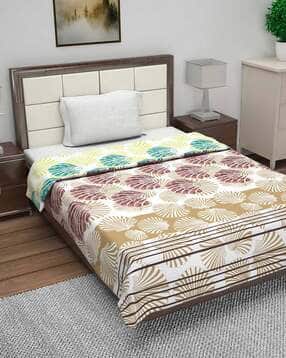 divine casa 100% Cotton Reversible 120 GSM Floral Print Single Bed AC Dohar Quilt Blanket-picture-32