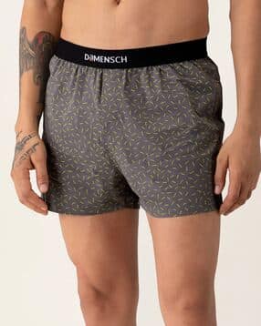 damensch Graphic Print Boxer with Elasticated Waist-picture-30