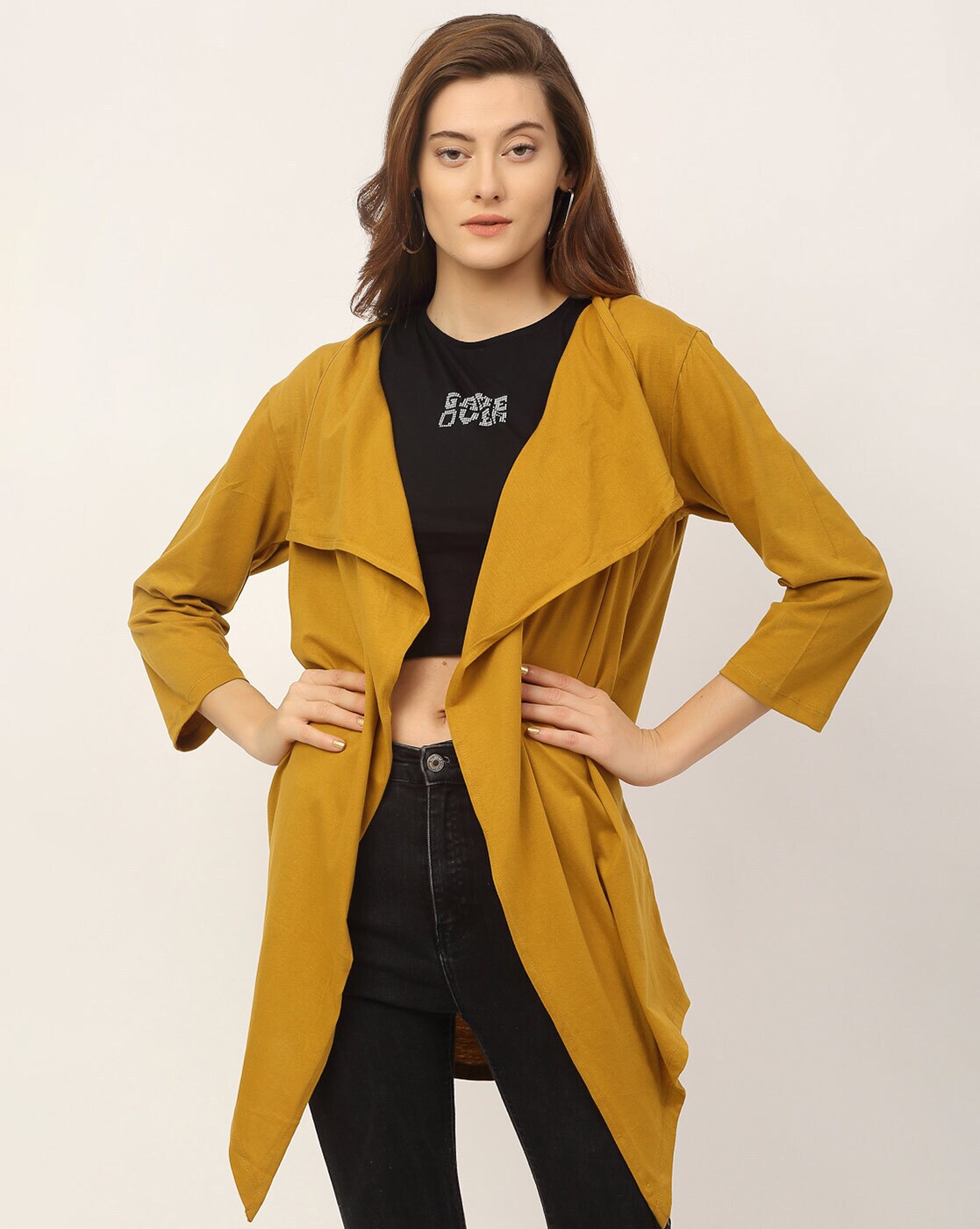 Buy Yellow Shrugs & Jackets for Women by AJIO Online | Ajio.com