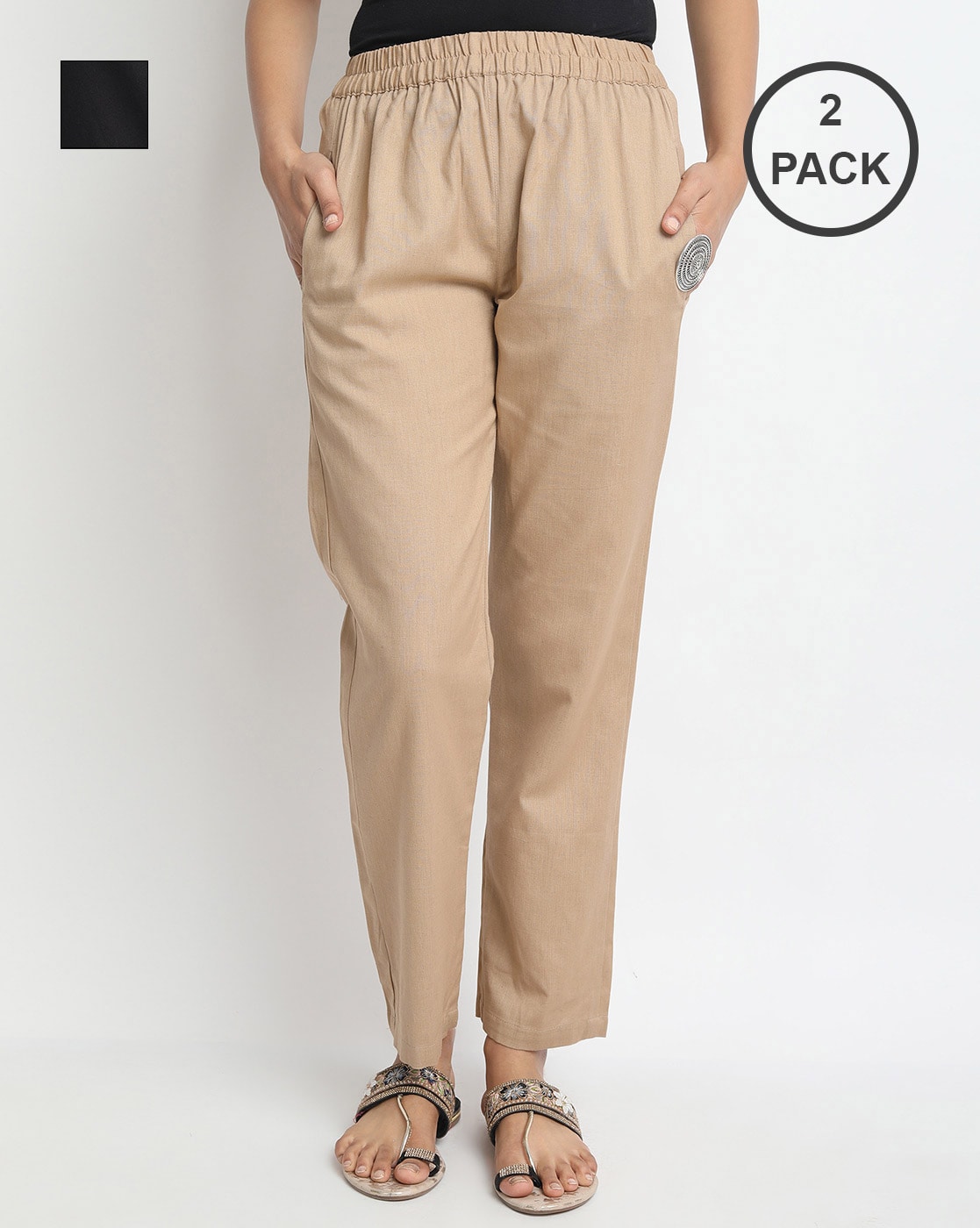 Buy Brugundy Trousers & Pants for Women by Kryptic Online | Ajio.com