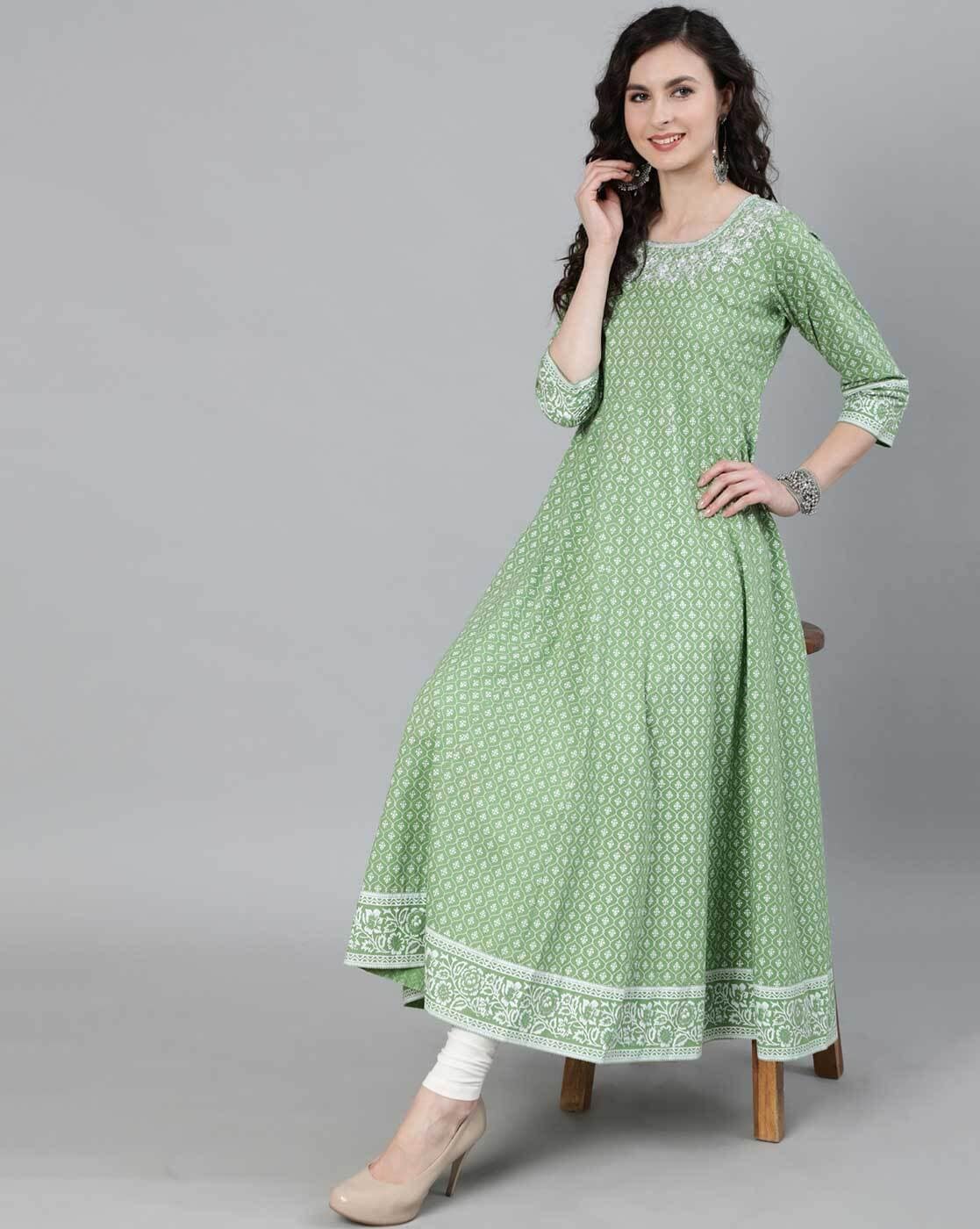 Buy Green Kurtas for Women by Jaipur Kurti Online  Ajiocom