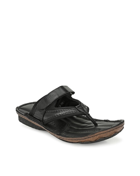 Hitz Golden Leather Open Toe Slippers Women Black Sandals - Buy Hitz Golden  Leather Open Toe Slippers Women Black Sandals Online at Best Price - Shop  Online for Footwears in India | Flipkart.com