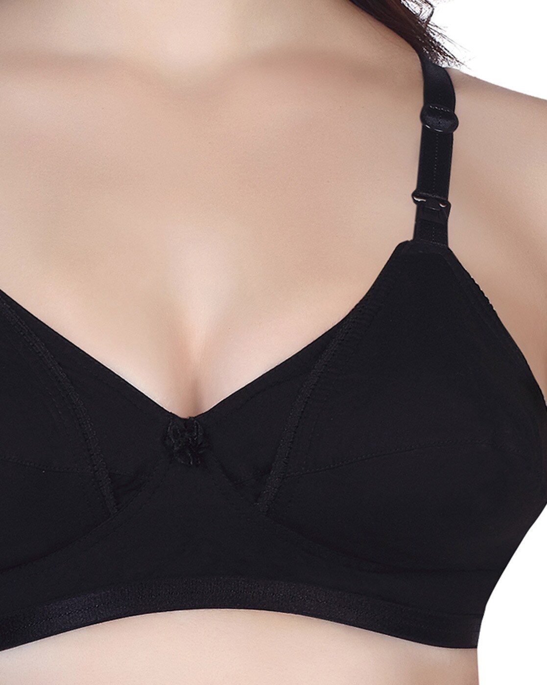 Buy V-Star Ladies Solid Black Bra Online - Lulu Hypermarket India