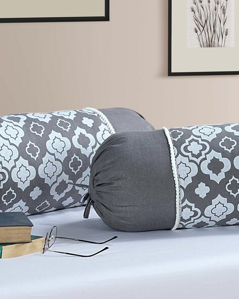 Grey bolster outlet cushion covers