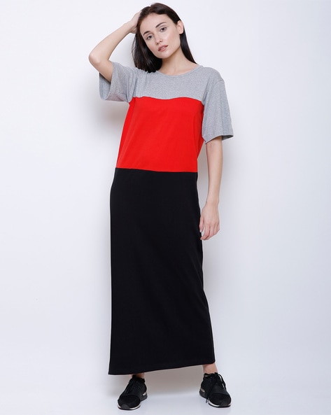 Maxi shift cheap dress