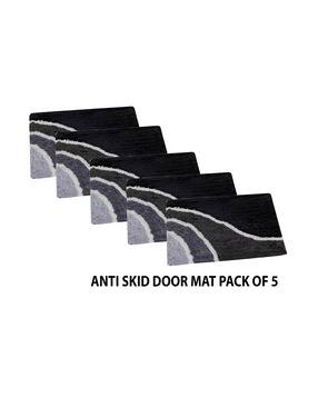 aazeem Pack of 5 Anti-Skid Cotton Door Mats 16"x 24"-picture-46