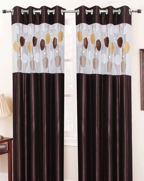 Buy Brown Curtains & Accessories for Home & Kitchen by Homefab India Online