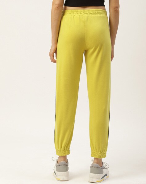 Yellow track hot sale pants womens