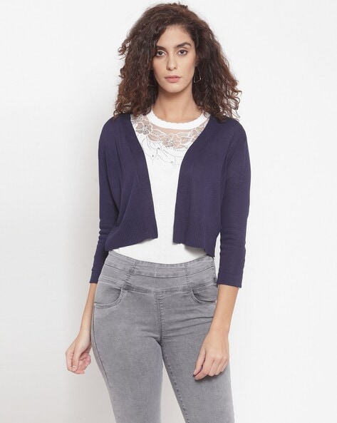 Navy hot sale shrug womens