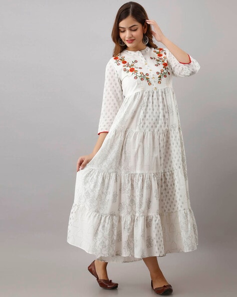 Beautiful Cotton Dress. | Cotton long dress, Ikkat dresses, Ikat dress